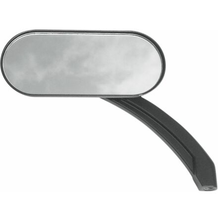 Mirror Oval Hotop Flatblk