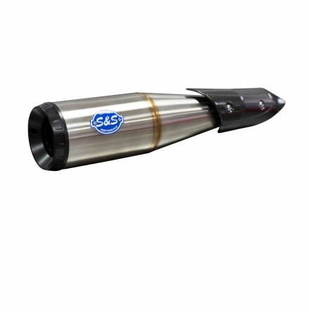 Grand National Ec Slip-On Mufflers Chrome/Black For Indian�