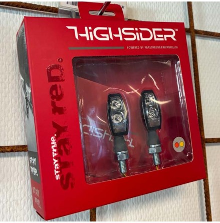 3-i-1 Bakljus/Bromljus/Blinkers &quot;Blaze&quot; Svart &amp; Krom