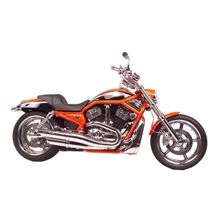H-D V-ROD Non-Baffled Chrome Slash Cut Slip-on Exhaust