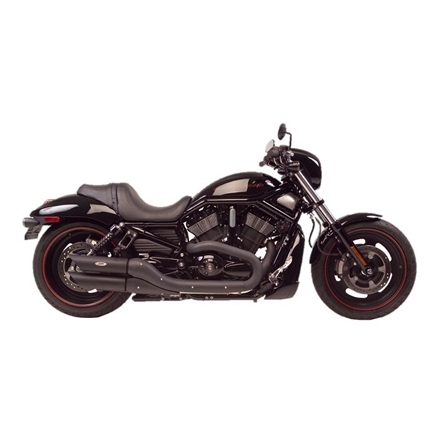 H-D V-ROD Baffled Black Slash Cut Slip-on Exhaust