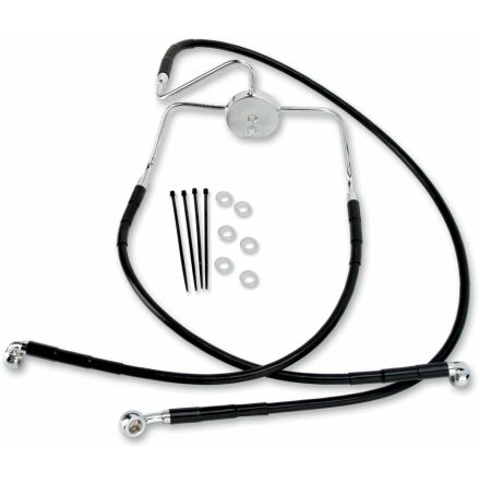 Front Brake Line Black Vinyl Coated Stainless Steel