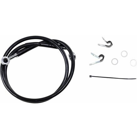 Front Brake Line Black Vinyl Coated Stainless Steel