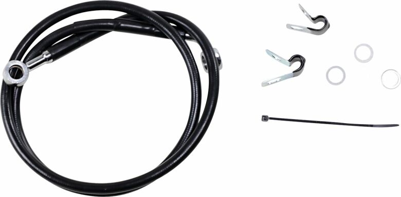 Front Brake Line Black Vinyl Coated Stainless Steel