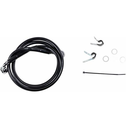 Front Brake Line Black Vinyl Coated Stainless Steel