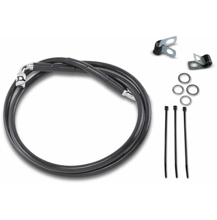 Front Brake Line Black Vinyl Coated Stainless Steel