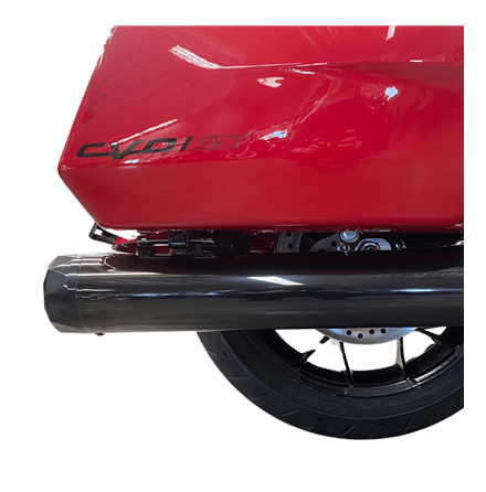 4.5" B.A.M Stick Slip-On Mufflers Midnight Chrome