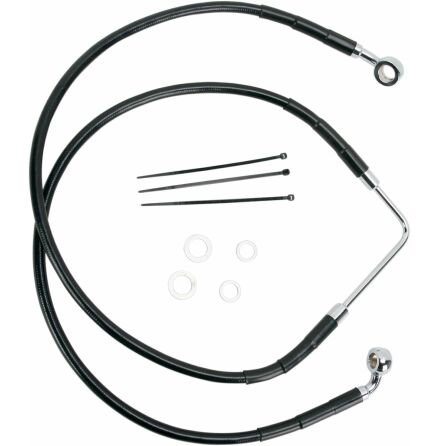 Front Brake Line Black Vinyl Coated Stainless Steel