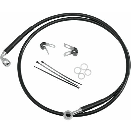 Front Brake Line Black Vinyl Coated Stainless Steel