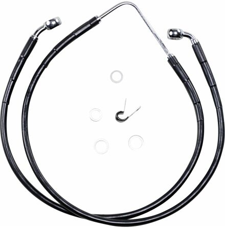 Front Brake Line Black Vinyl Coated Stainless Steel