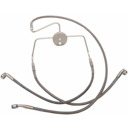 Front Brake Line Stainless Steel Extended 8&quot;