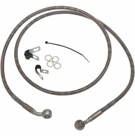 Front Brake Line Stainless Steel Extended 8&quot;