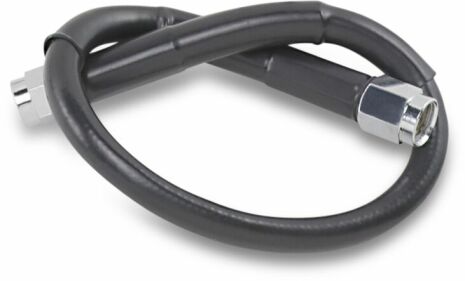 Universal Brake Line Black Vinyl Coated Stainless Steel Dot An-3 12"