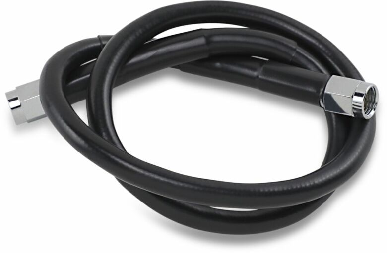 Universal Brake Line Black Vinyl Coated Stainless Steel Dot An-3 24"