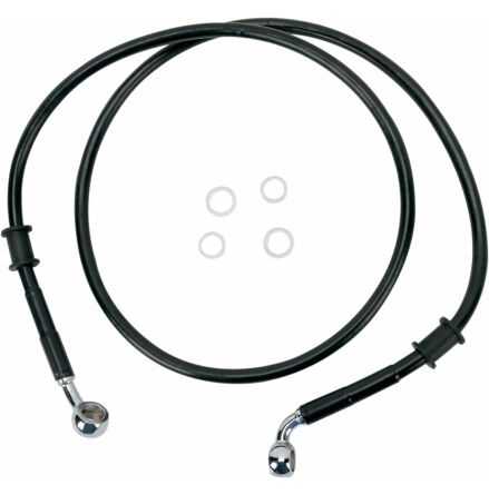 Front Brake Line Black Vinyl Coated Stainless Steel