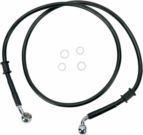 Front Brake Line Black Vinyl Coated Stainless Steel