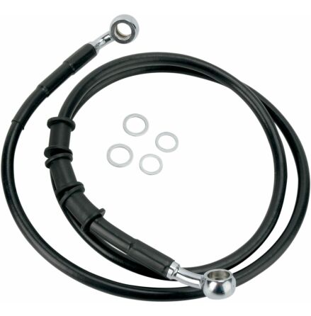 Front Brake Line Black Vinyl Coated Stainless Steel