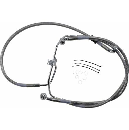 Front Brake Line Stainless Steel Extended 2&quot;