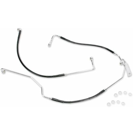 Rear Brake Line Black Vinyl Coated Stainless Steel