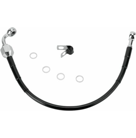 Rear Brake Line Black Vinyl Coated Stainless Steel