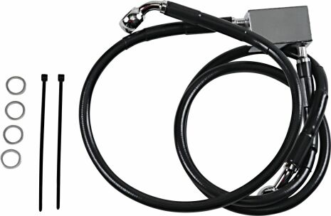 Rear Brake Line Black Vinyl Coated Stainless Steel