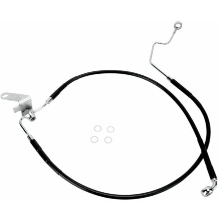 Rear Brake Line Black Vinyl Coated Stainless Steel