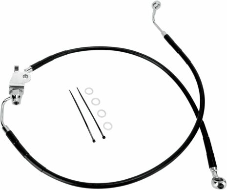 Rear Brake Line Black Vinyl Coated Stainless Steel