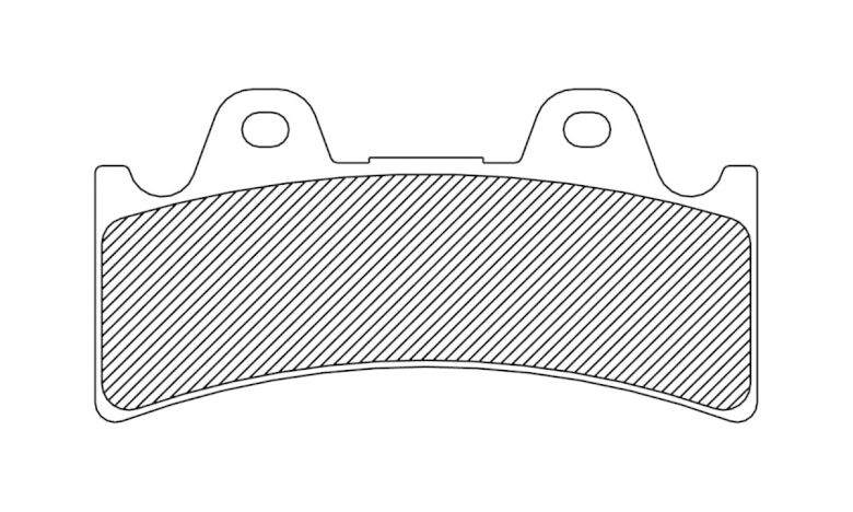 Brake Pad Organic J-Brake 6-Piston Caliper