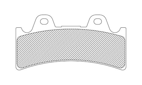 Brake Pad Organic J-Brake 6-Piston Caliper