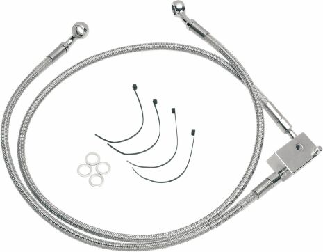 Rear Brake Line Stainless Steel 2" Extended