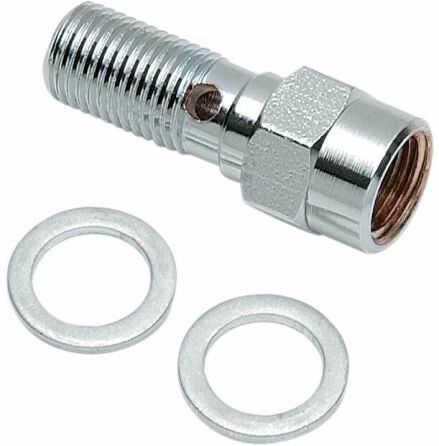 Banjo Bolt Adapter 3/8&quot;-24 Chrome