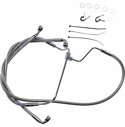 Extended Length Front Stainless Steel Brake Line Kit