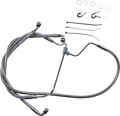 Extended Length Front Stainless Steel Brake Line Kit