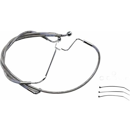 Extended Length Front Stainless Steel Brake Line Kit