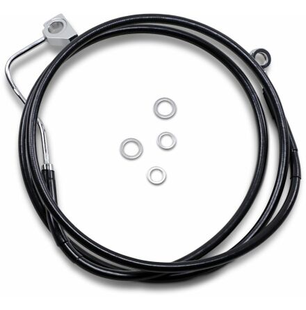 Black Vinyl/Stainless Extended Length Front Brake Line Kit