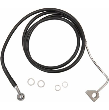 Black Vinyl/Stainless Extended Length Front Brake Line Kit