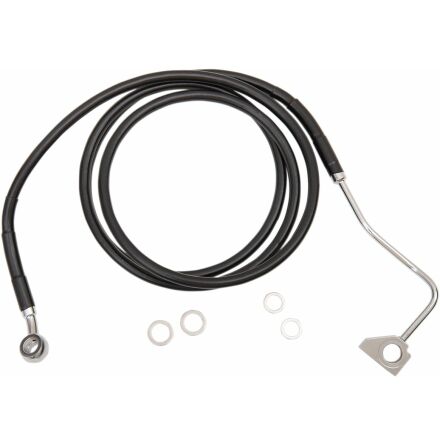 Black Vinyl/Stainless Extended Length Front Brake Line Kit