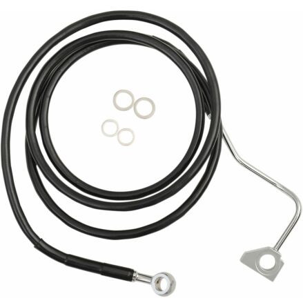 Black Vinyl/Stainless Extended Length Front Brake Line Kit