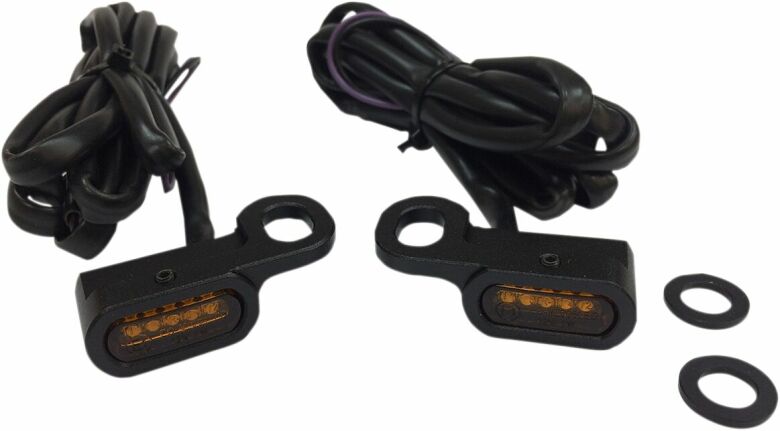 Lights Marker Handlebar Black/Amber Led