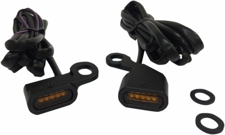 Lights Marker Handlebar Black/Amber Led