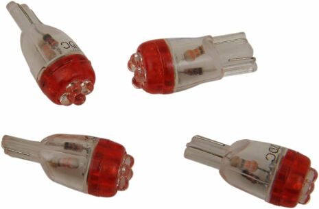 Mini Wedge Led Bulb Red 12V