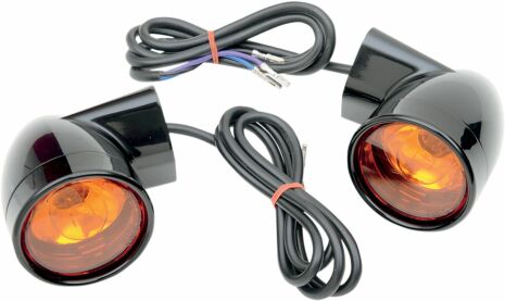 Front Led Lights T/S Bullet Blk Flt