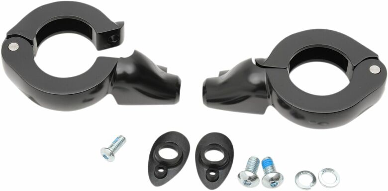 Turn Signal Fork Clamps 39Mm Black