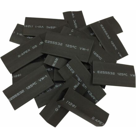 Tube Heat Shrink Black 25Pk