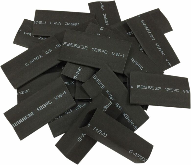 Tube Heat Shrink Black 25Pk