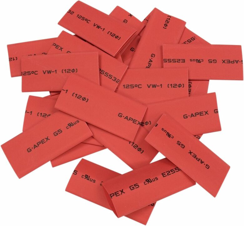 Tube Heat Shrink Red 25Pk