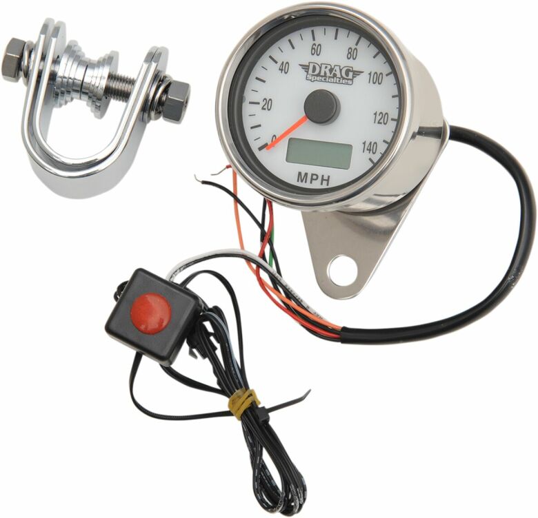 Speedometer 2.37"Wht Pro