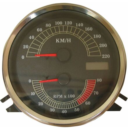 Speedo W/Tach Flhr Km/H