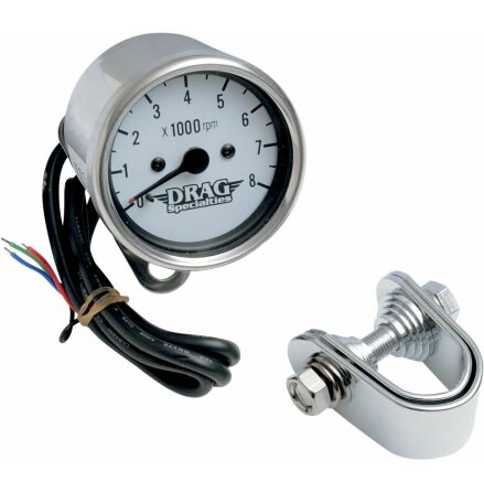 Tach Elec 2.4&quot;Wht Bulb Lt