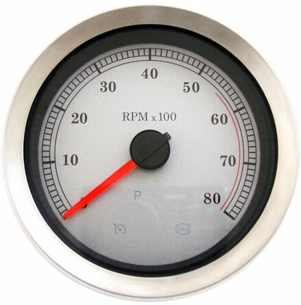 Tachometer Slvr 04-